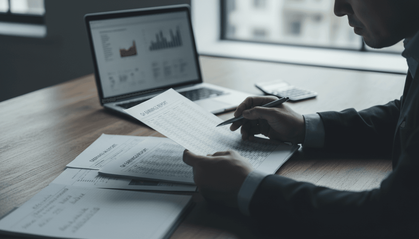 Person reviewing financial documents during legal consultation