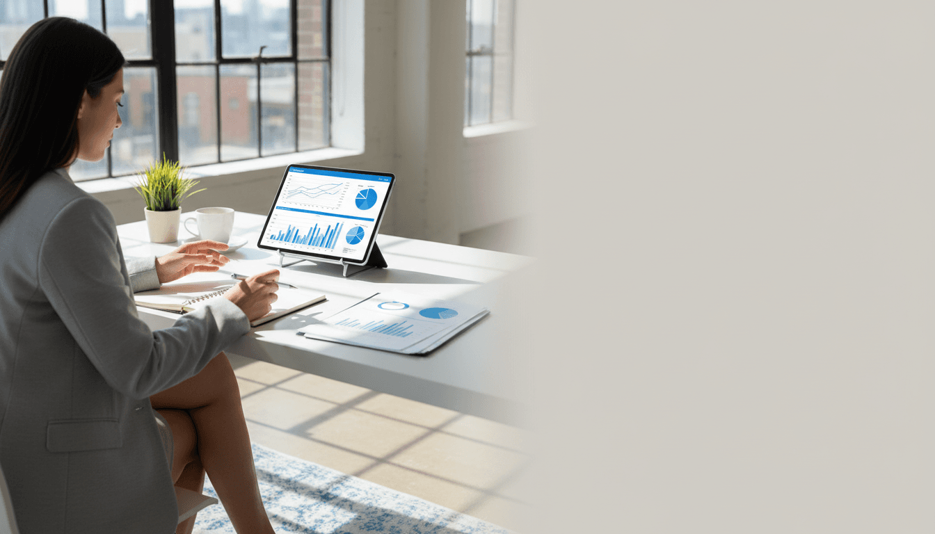 Person reviewing financial documents and trading records at a workspace with natural lighting